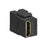 Leviton | Conector pasante HDMI QuickPort, Cubierta (Blanca, Negra)