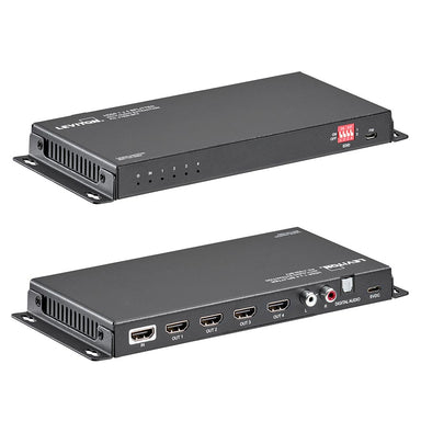 Leviton | HDMI 1x4 Splitter — 4K/60, EDID, ARC, Audio Extraction, HDCP 2,2
