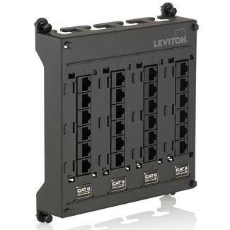 Leviton | Patch Panel de giro y montaje, (12,24) entradas CAT 6