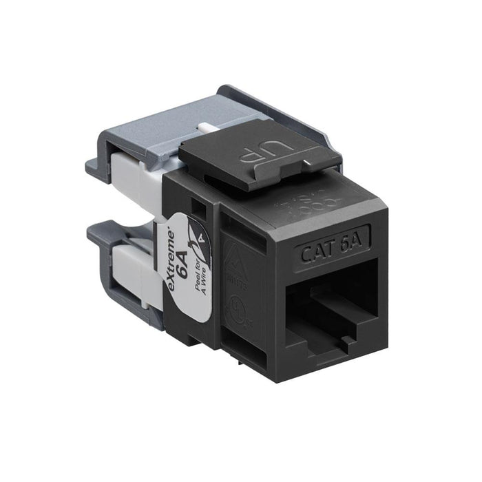 Leviton | Conector Cat 6A QuickPort eXtreme, Clasificado por canales.