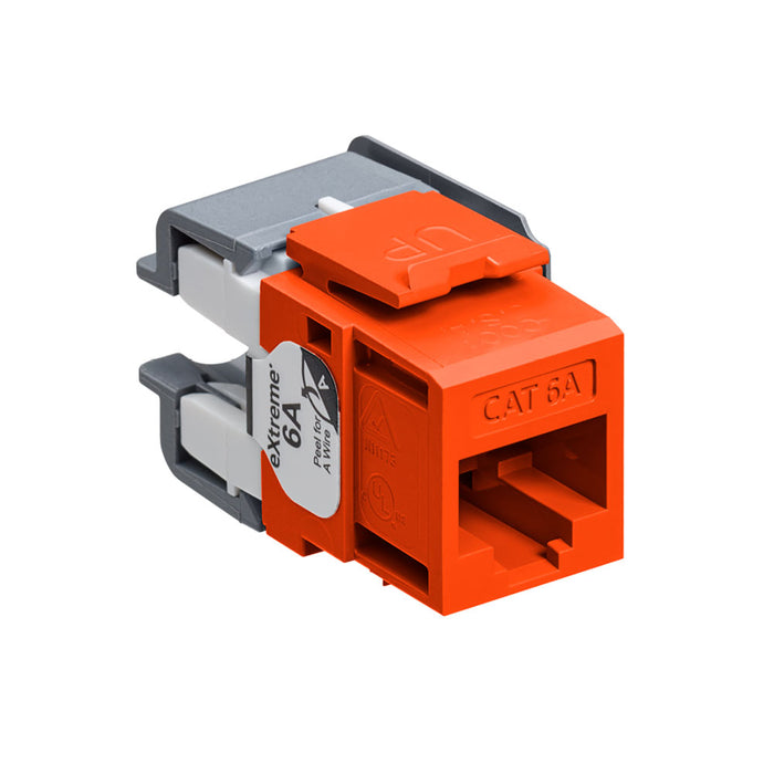 Leviton | Conector Cat 6A QuickPort eXtreme, Clasificado por canales.