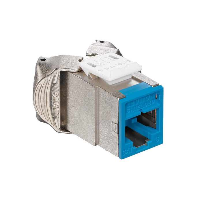 Leviton | Conector Shielded Cat 6 QuickPort Atlas-X1 (blanco, amarillo, azul, negro).